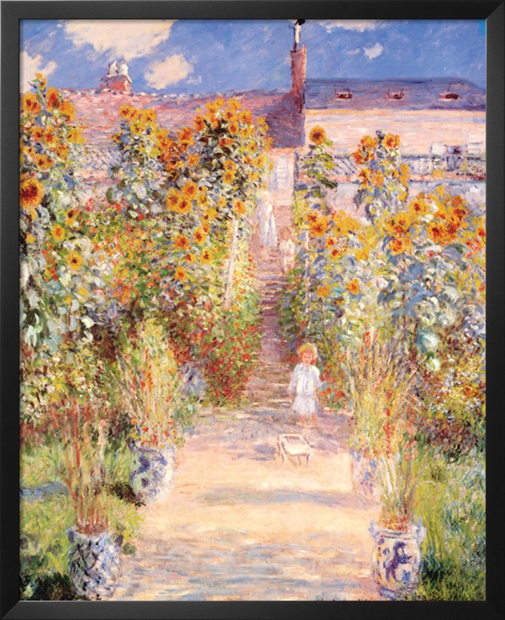 Artists Garden Vetheuil-Claude Monet Painting